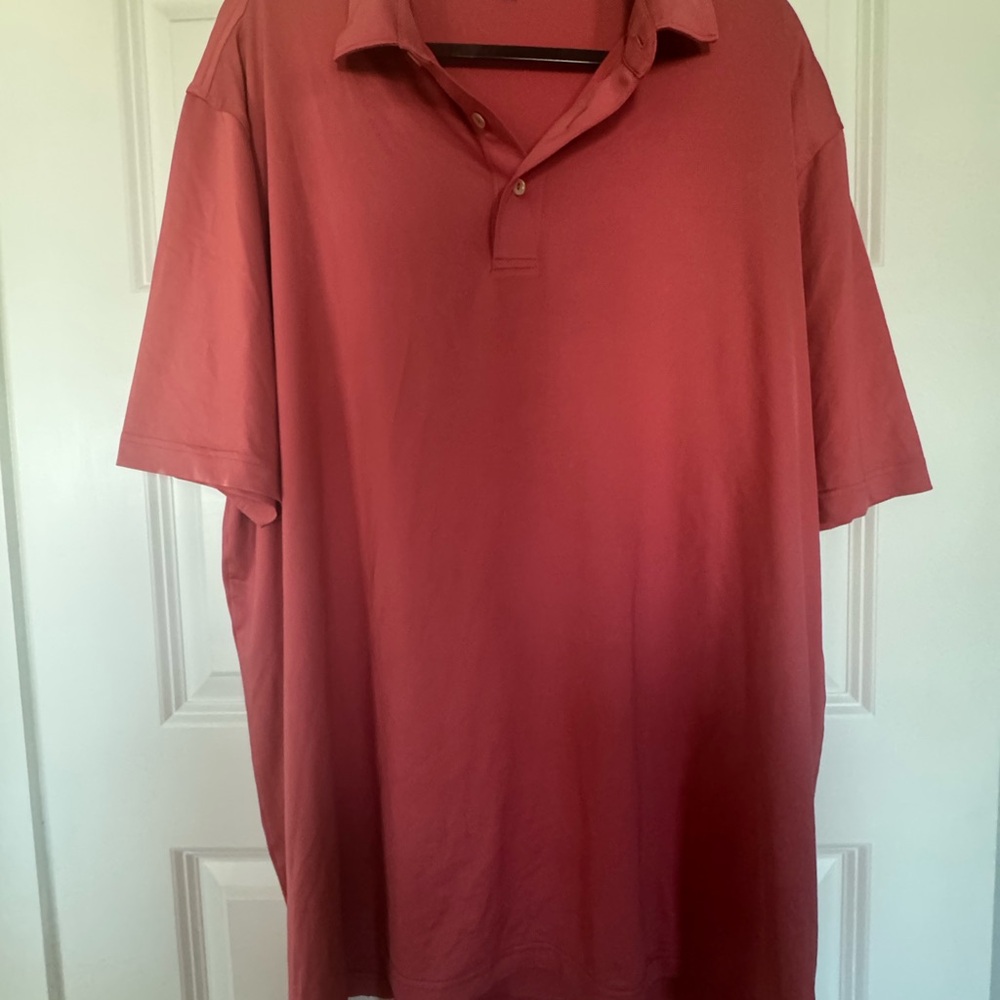 Peter Millar Salmon/ Coral Polo Shirt